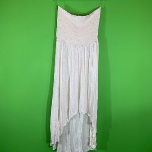 Strapless high low dress